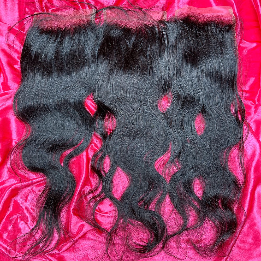 Dima Indian Wavy 100% Raw Human Hair Sew In 5x5 Transparent Lace Closure