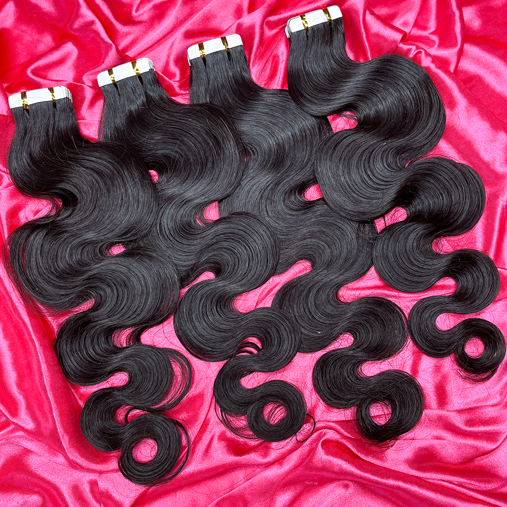 Dima 12a Grade Invisible Body Wave Tape In Human Hair Extension 20 Pcs