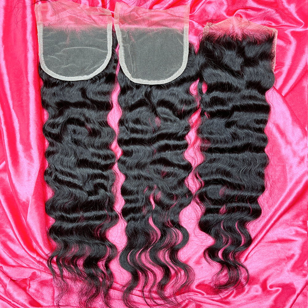 Dima Cambodian Wavy 5x5 Transparent Lace Closure Best Raw Hair
