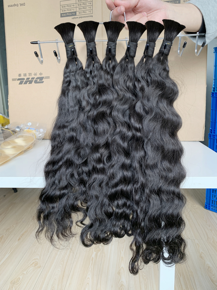 Dima Raw Cambodian Wavy Hair Extensions No Weft Hair Bulk 16-26