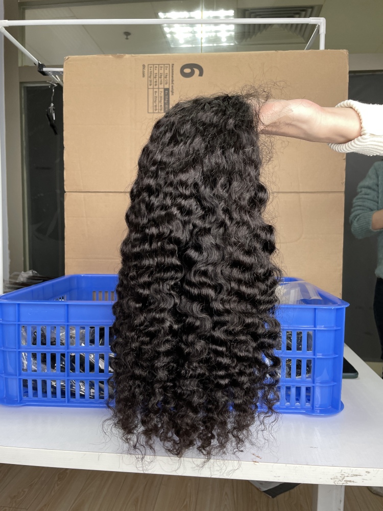 Dima Indian Curly Real Raw Hair 5x5 HD Lace Closure Customize Wig 300% Density