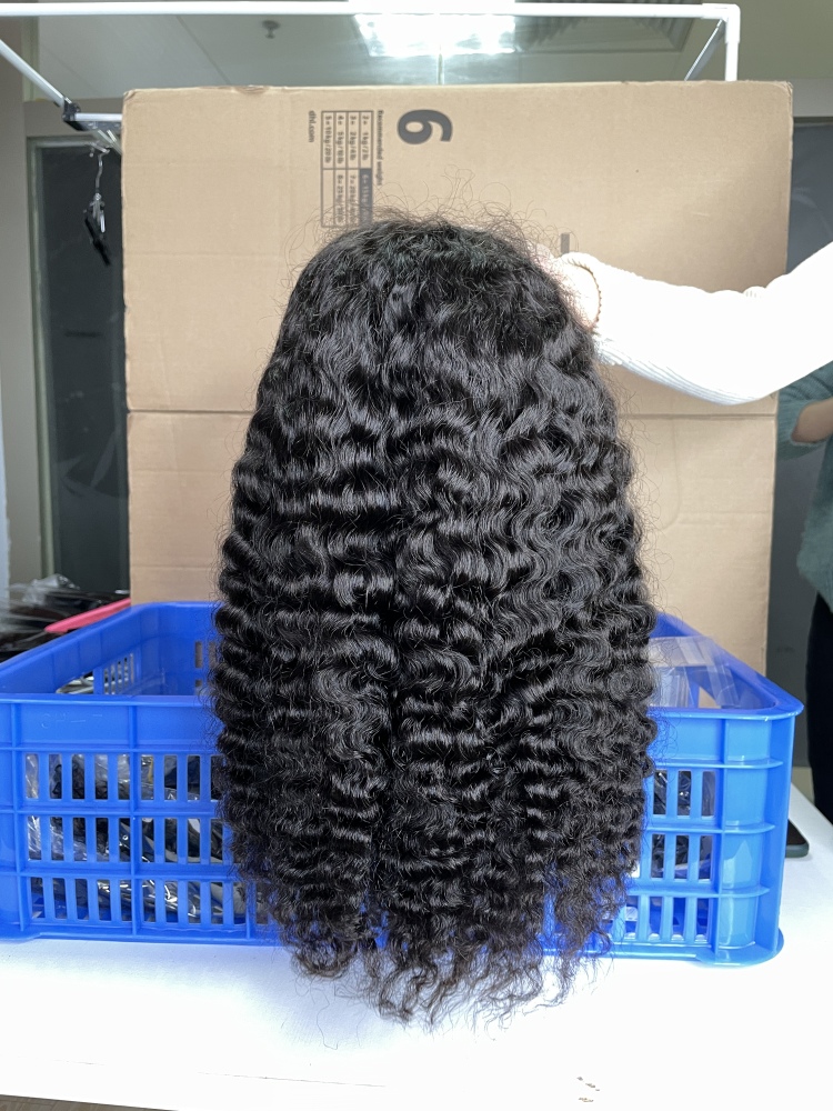 Dima Indian Curly Real Raw Hair 5x5 HD Lace Closure Customize Wig 300% Density