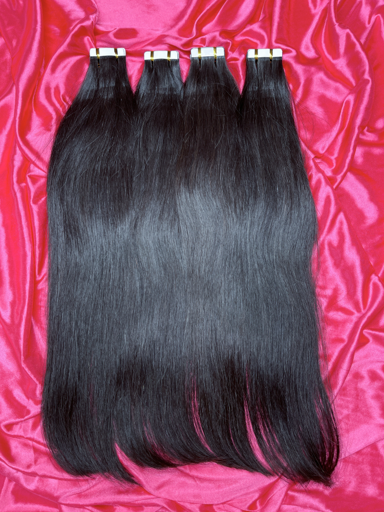 Dima Hair Raw Straight Tape In Hair Extension Natural Color 20 Pcs