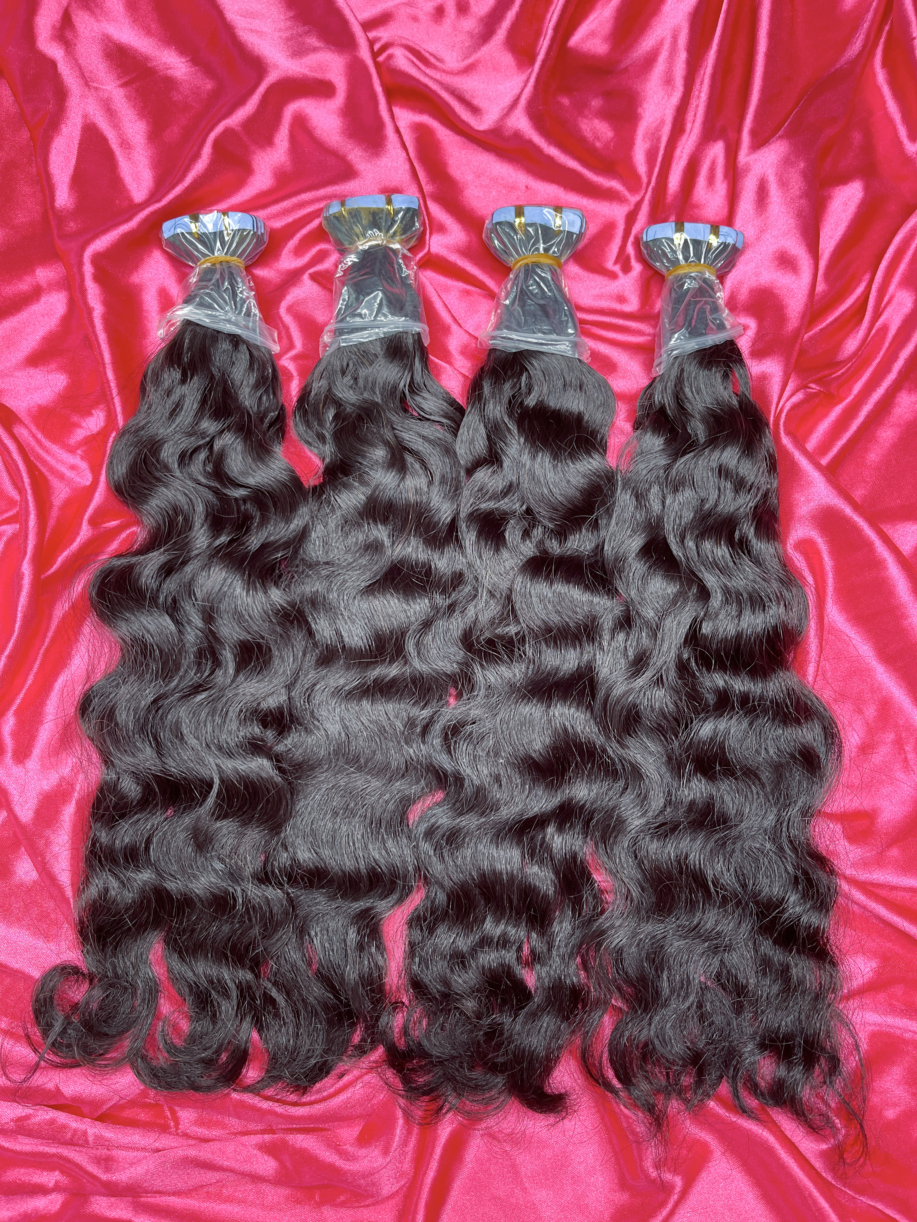 Dima Hair Cambodian Wavy Raw Hair Tape In Hair Extension 20 Pcs