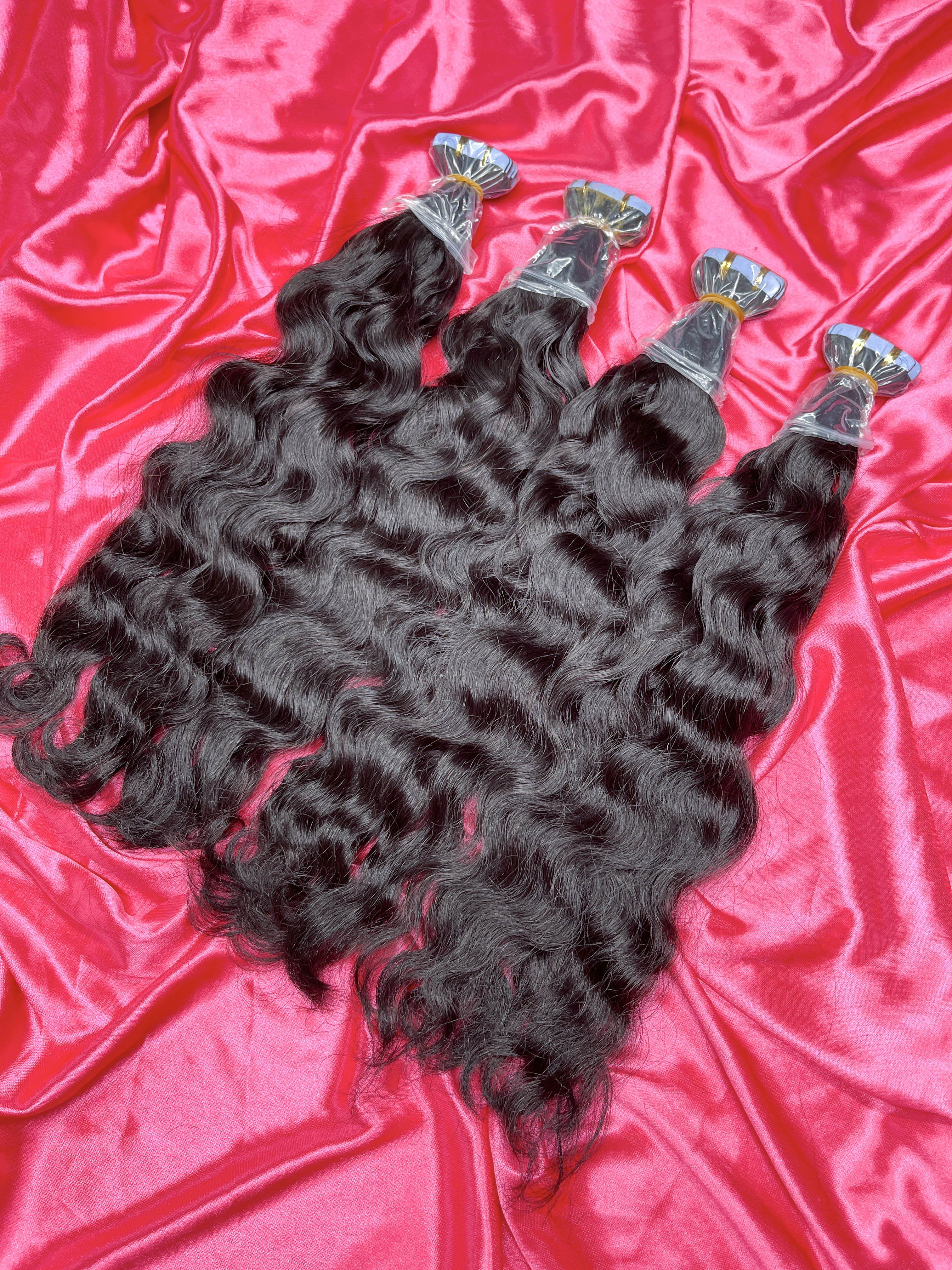 Dima Hair Cambodian Wavy Raw Hair Tape In Hair Extension 20 Pcs