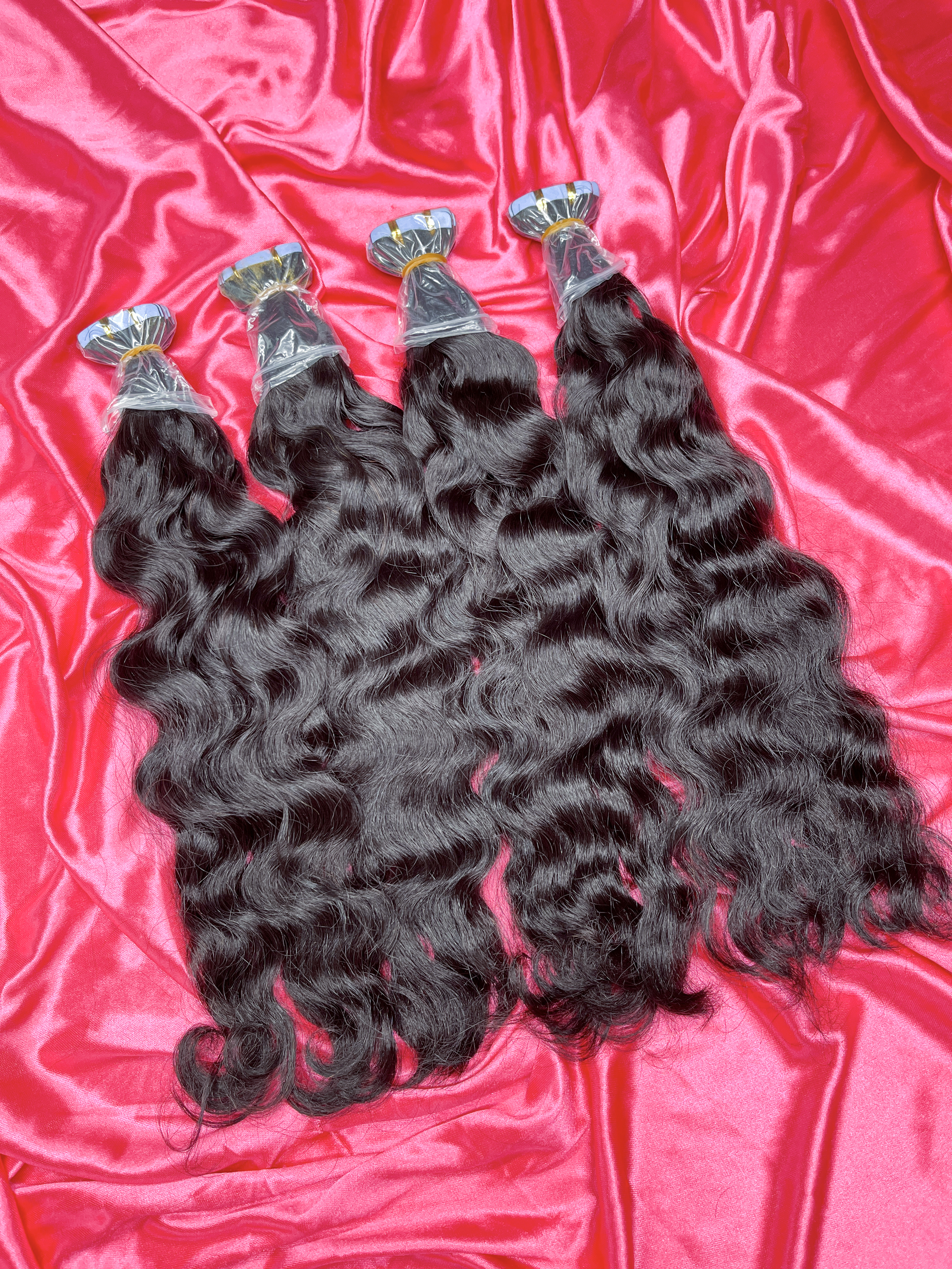 Dima Hair Cambodian Wavy Raw Hair Tape In Hair Extension 20 Pcs