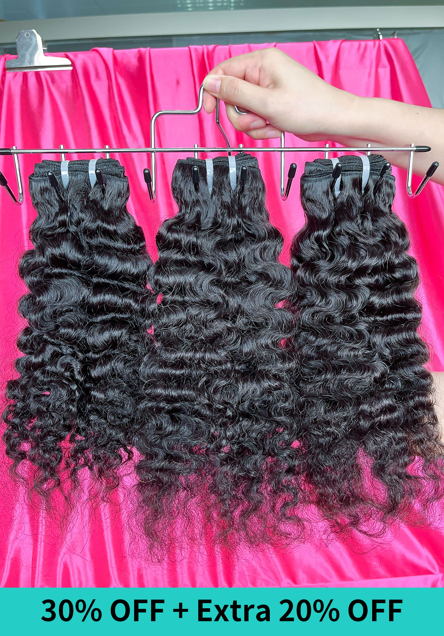Dima Indian Curly 4 Bundles/Lot