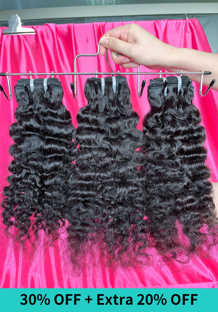 Dima Indian Curly 4 Bundles/Lot