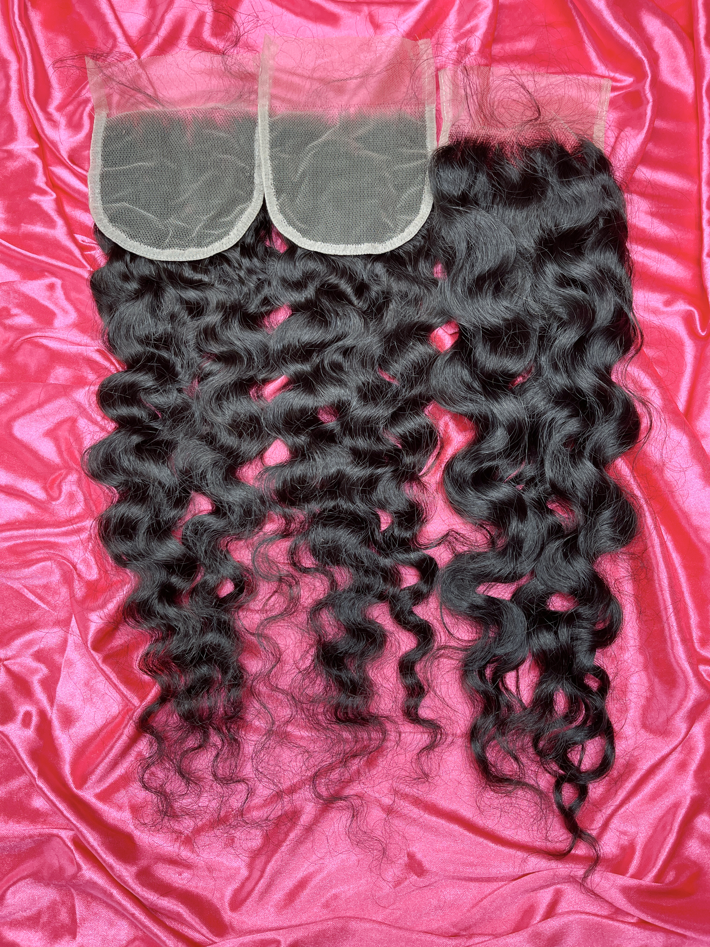 Dima Raw Burmese Curly 5x5 HD And Transparent Closure