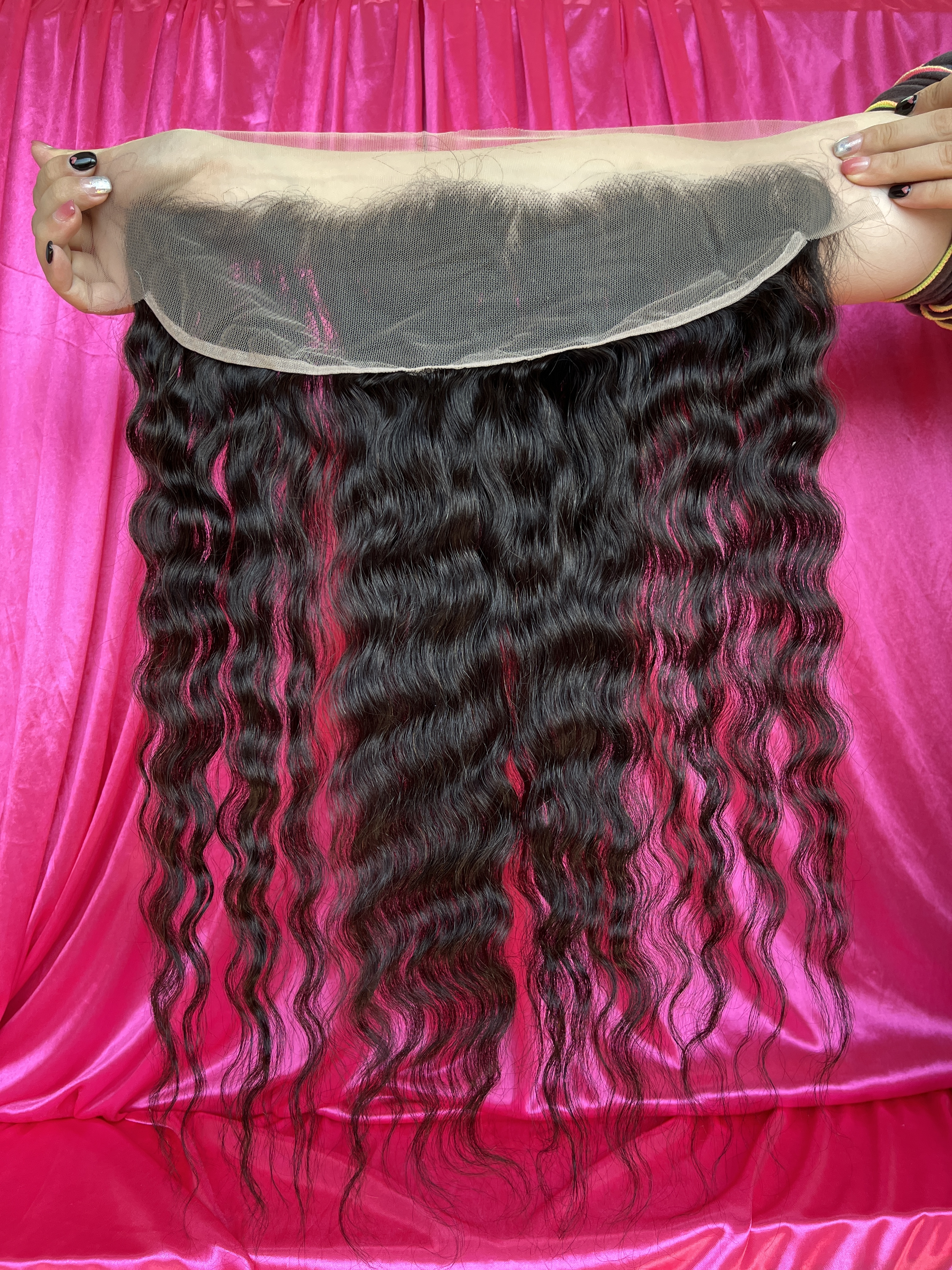 Dima Raw Hair Cambodian Wavy Ear to Ear 13x4 HD Lace Frontal