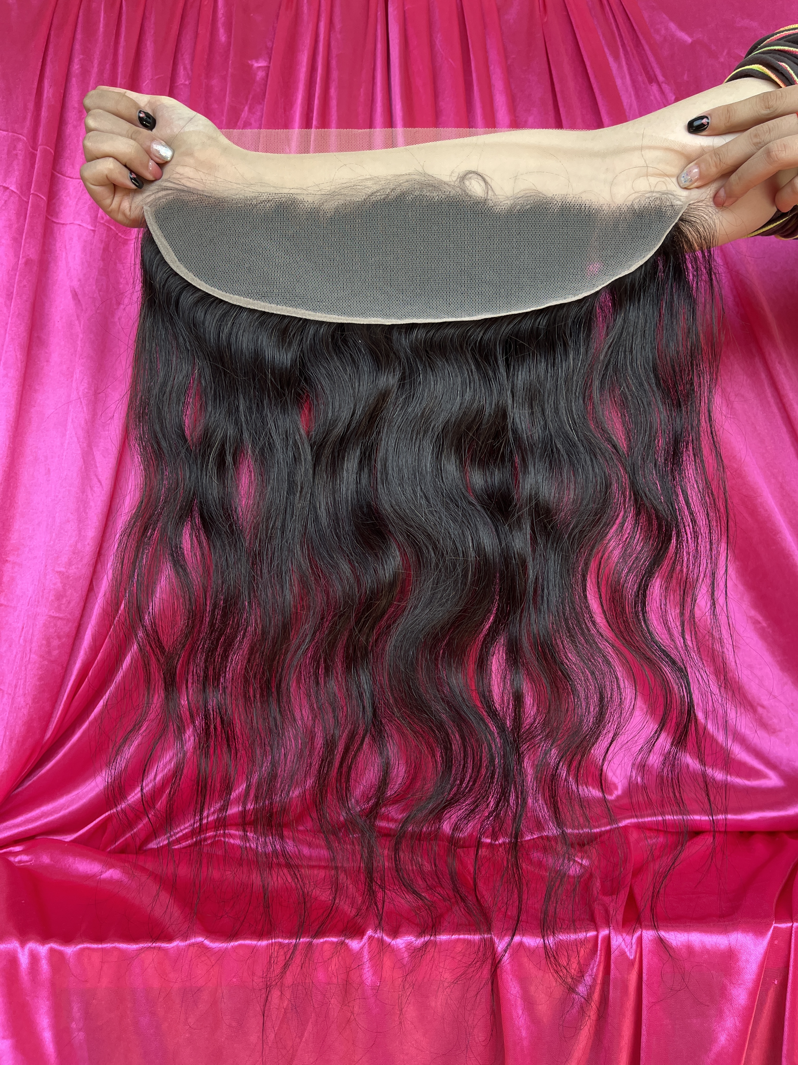 Dima Raw Indian Wavy 13x4 HD And Transparent Frontal