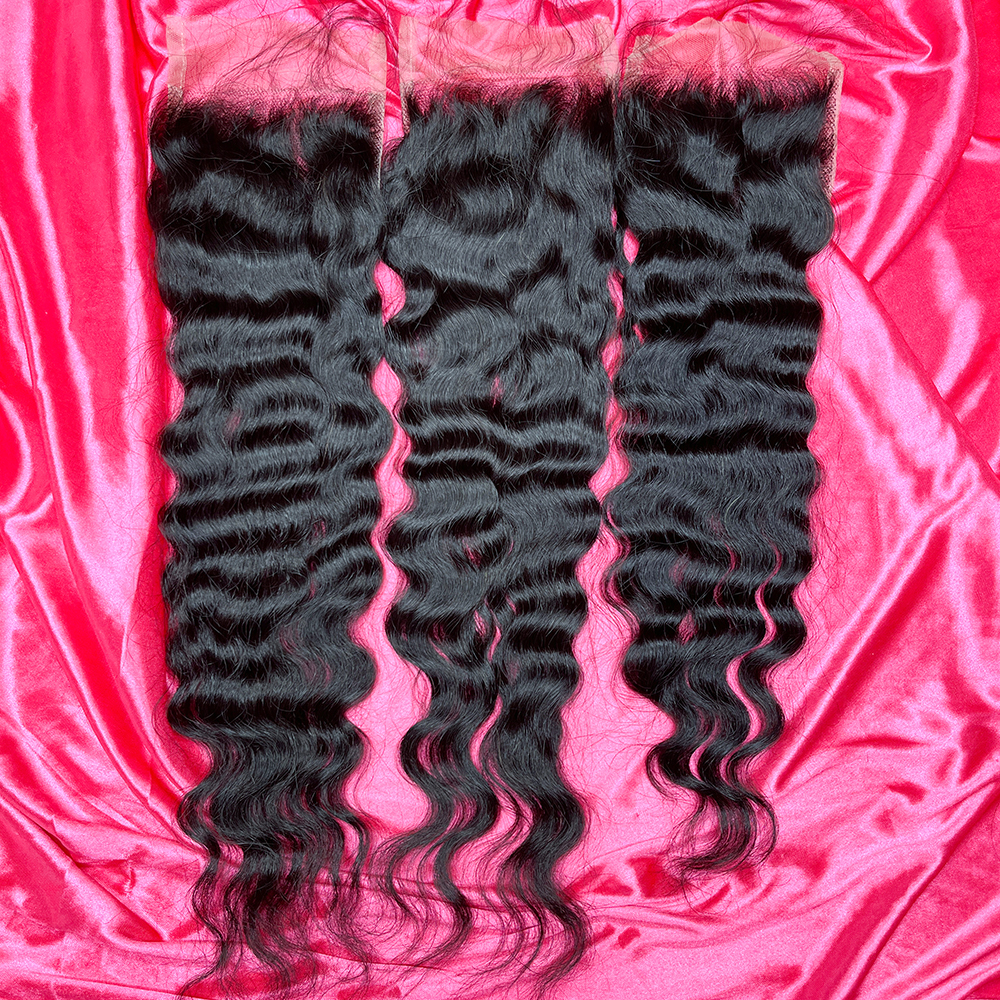 Dima Raw Cambodian Wavy 5x5 HD And Transparent Closure