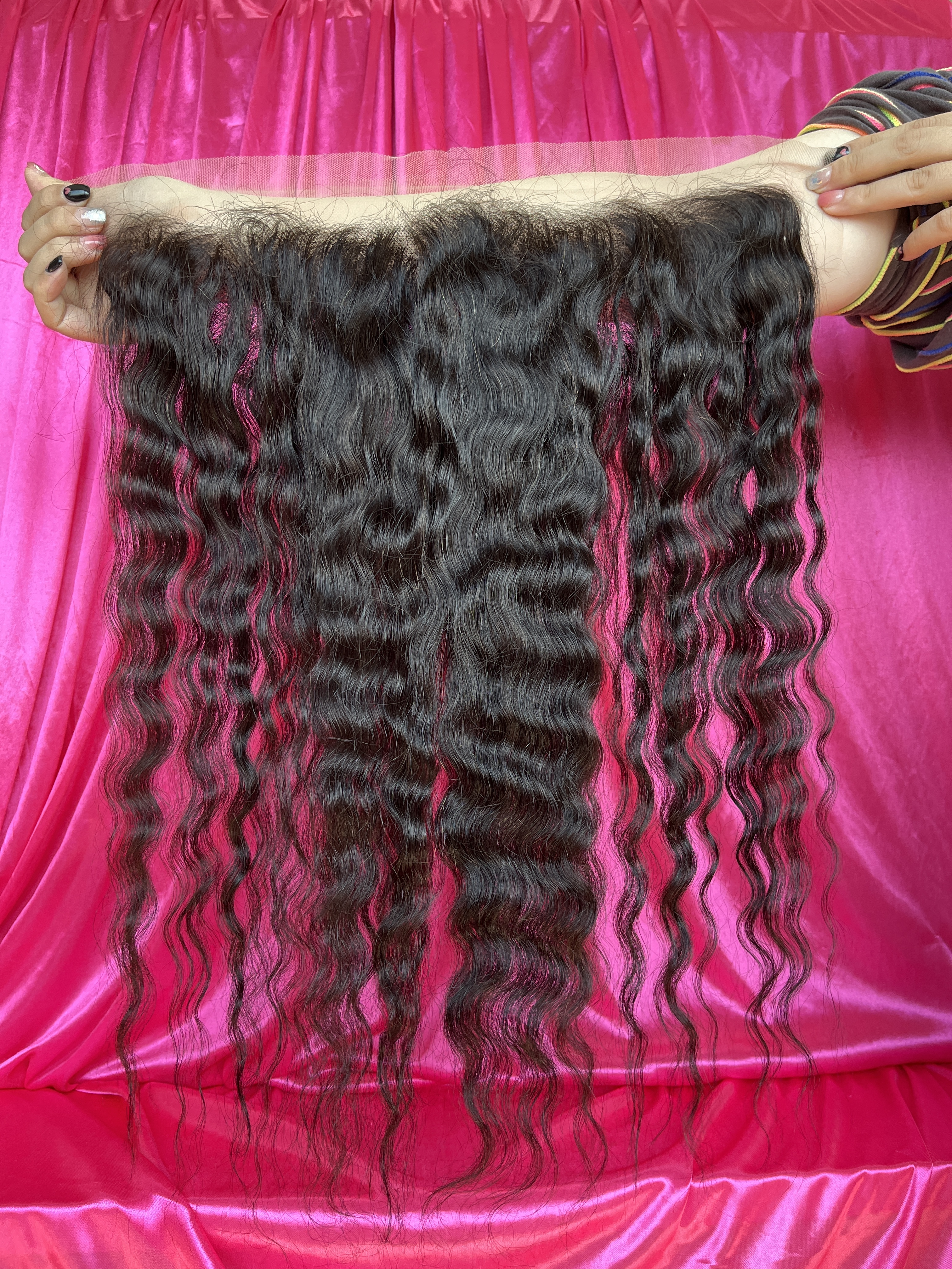 Dima Raw Hair Cambodian Wavy Ear to Ear 13x4 HD Lace Frontal