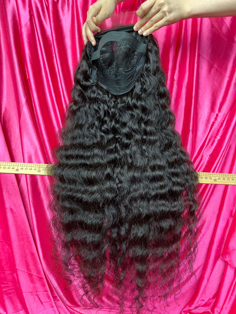 Dima Burmese Culry Raw Human Hair 5x5 HD Lace Closure Customize Wig 300% Density
