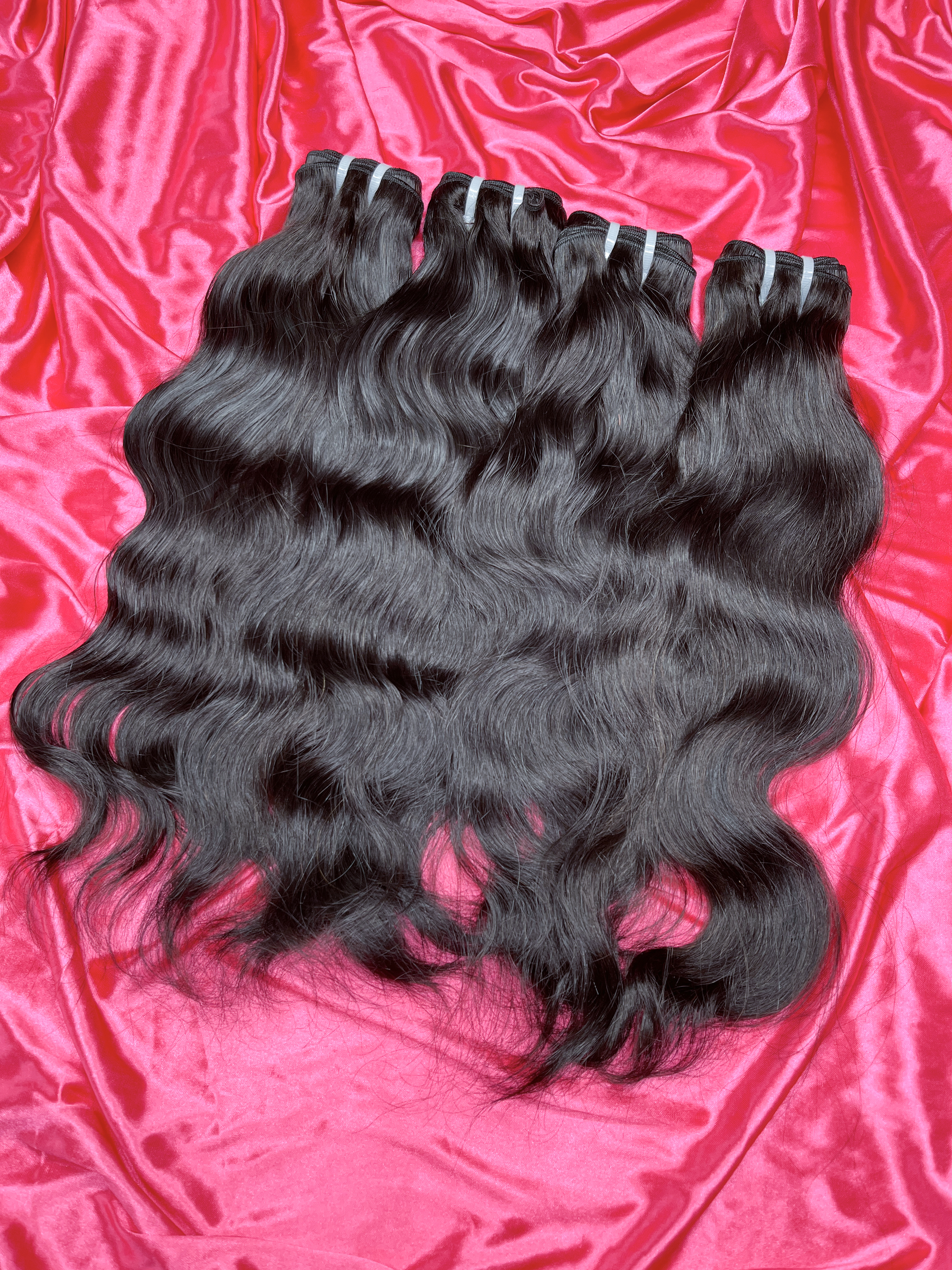 Dima Raw Indian Wavy Hair Extensions Affordable 4 Bundles for Women