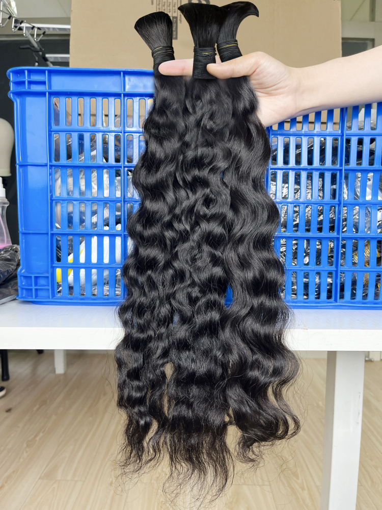 Dima Raw Cambodian Wavy Hair Extensions No Weft Hair Bulk 16-26
