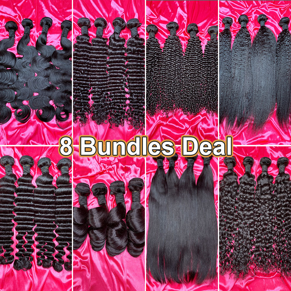 SEA Hair 12A Mink Hair 8 Bundles Deal Free Shipping & Gifts