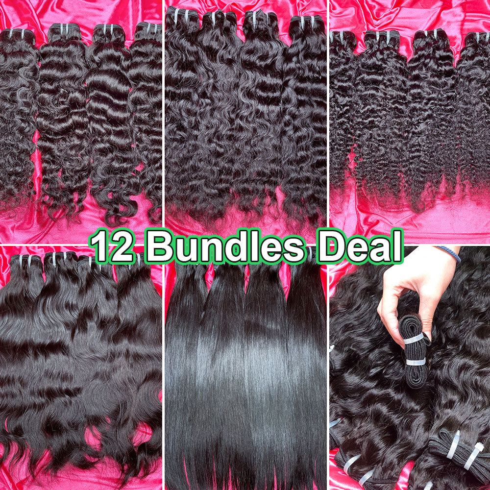 Raw SEA Hair Wholesale 12 Bundles Deal Free Shipping & Gifts