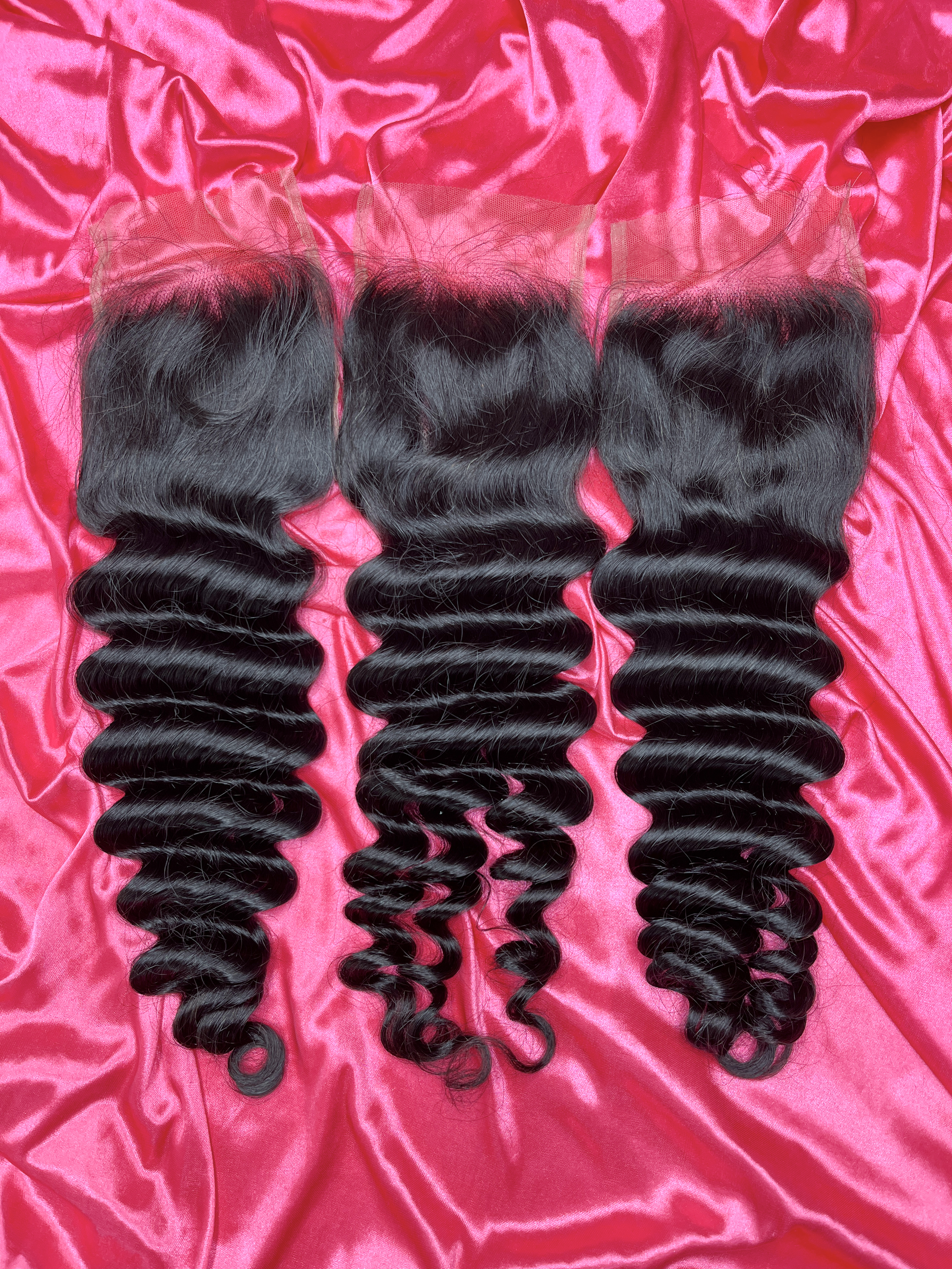 12A Mink Loose Deep Hair 4x4/5x5/6x6/13x4/13x6 HD & Transparent Closure/Frontal SEA Hair