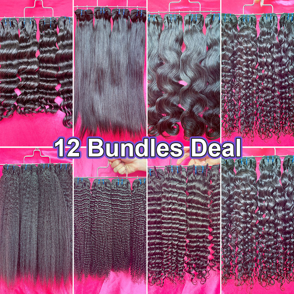 SEA Hair Top 15A Virgin Hair 12 Bundles Wholesale Deal  Free Shipping & Gifts