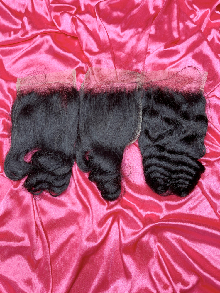 SEA Hair Loose Wave 12A Mink Hair 4x4/5x5/6x6/13x4/13x6 HD & Transparent Closure/Frontal