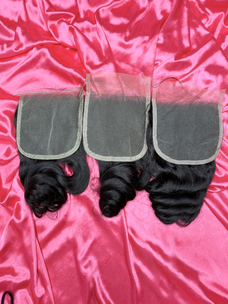 SEA Hair Loose Wave 12A Mink Hair 4x4/5x5/6x6/13x4/13x6 HD & Transparent Closure/Frontal
