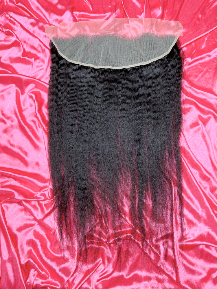 SEA Hair Kinky Straight 12A Mink Hair 4x4/5x5/6x6/13x4/13x6 HD & Transparent Lace Frontal
