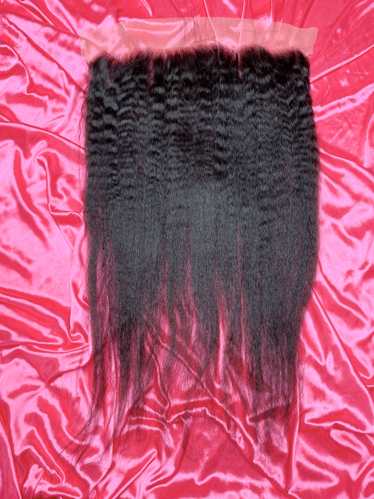 SEA Hair Kinky Straight 12A Mink Hair 4x4/5x5/6x6/13x4/13x6 HD & Transparent Lace Frontal