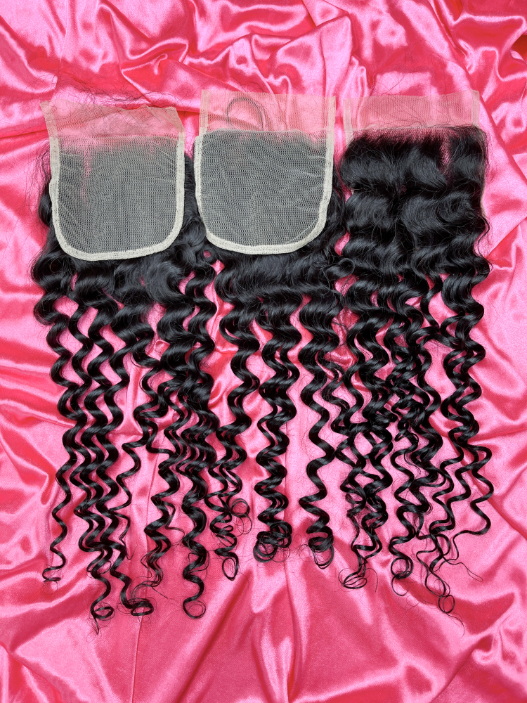 SEA Hair 15A Virgin Hair Deep Wave 4x4/5x5/6x6/13x4/13x6 HD & Transparent Closure/Frontal
