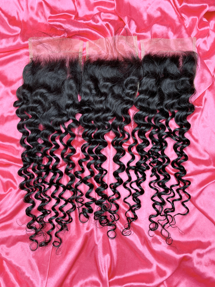 SEA Hair 15A Virgin Hair Deep Wave 4x4/5x5/6x6/13x4/13x6 HD & Transparent Closure/Frontal