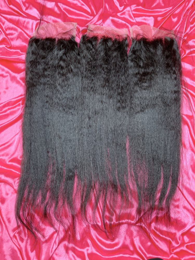 SEA Hair Kinky Straight 12A Mink Hair 4x4/5x5/6x6/13x4/13x6 HD & Transparent Lace Frontal