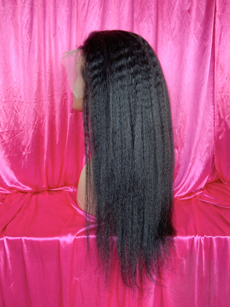 SEA Hair 12A Mink Kinky Straight Hair 4x4/5x5/6x6/13x4/13x6 HD And Transparent Customize Wigs