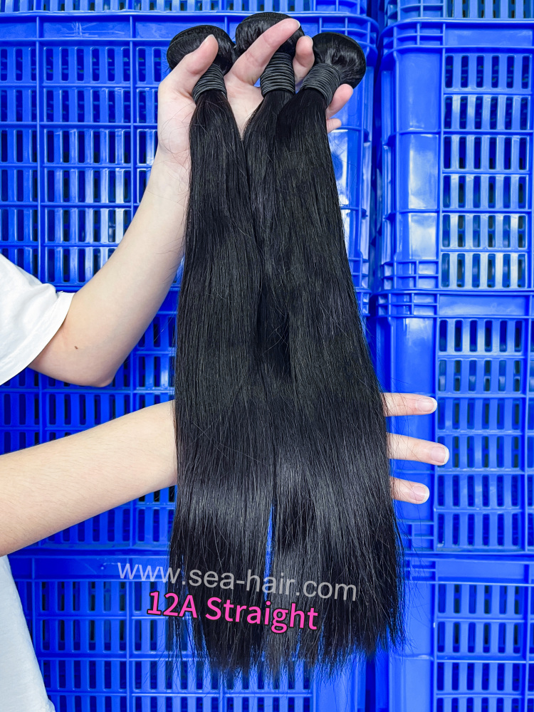 SEA Hair Straight 12a Mink Hair 1/3/4 Bundles Deal
