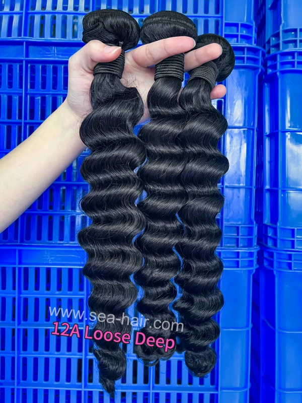 SEA Hair 12a Loose Deep Mink Human Hair 1/3/4 Bundles Deals