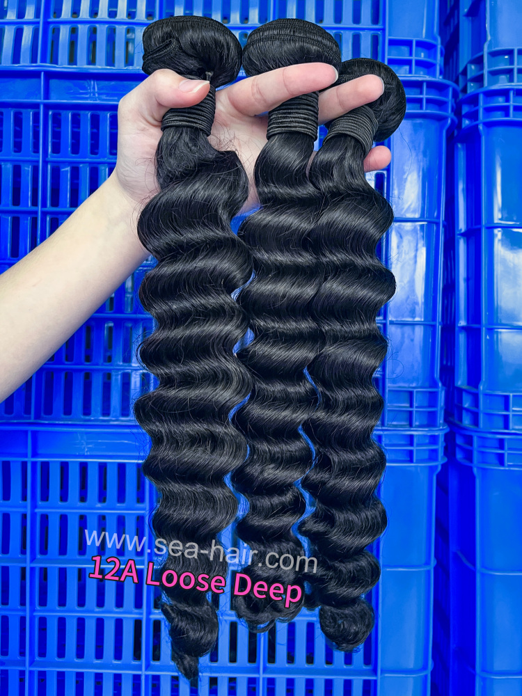 SEA Hair 12a Loose Deep Mink Human Hair 1/3/4 Bundles Deals