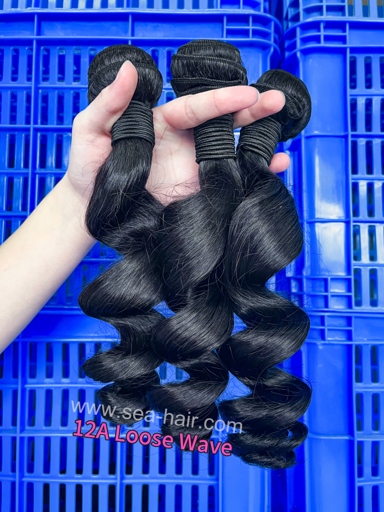 SEA Hair Loose Wave 12a Mink Hair 1/3/4 Bundles Deal