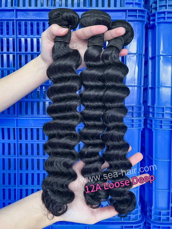 SEA Hair 12a Loose Deep Mink Human Hair 1/3/4 Bundles Deals