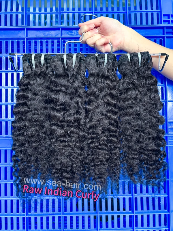 Sea Hair Raw Southeast Asia Indian Curly Hair 1/3/4 Bundles Deal