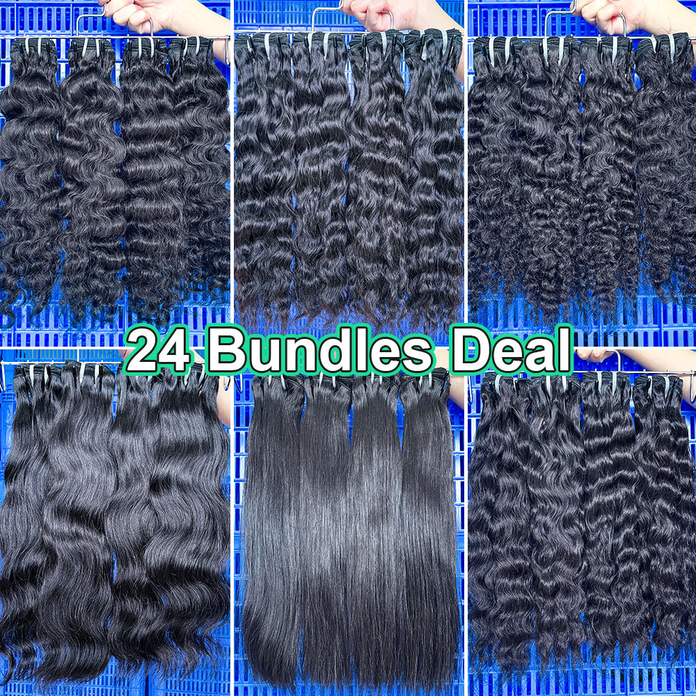 SEA Hair 100% Raw Hair 24 Bundles Wholesale Deal Free Shipping