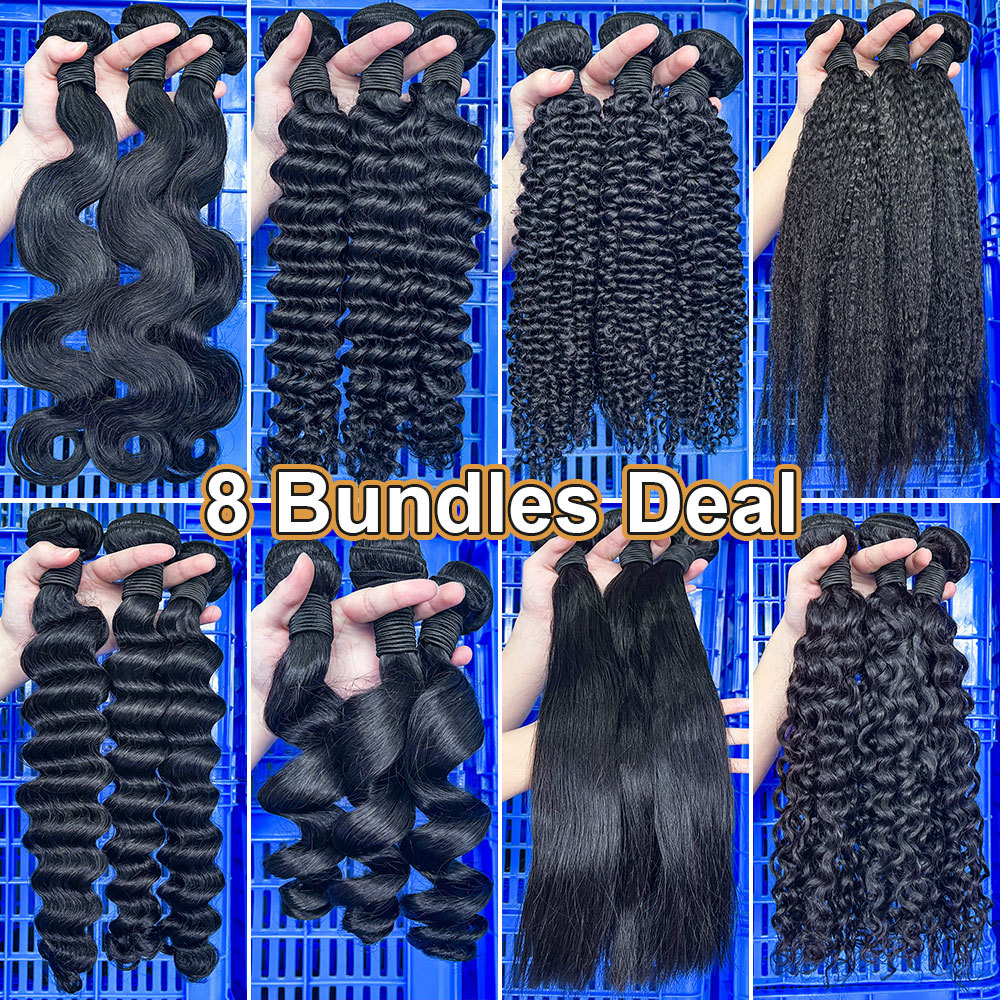 SEA Hair Affordable12A Mink Hair 8 Bundles Deal Free Shipping