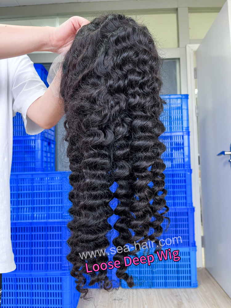 SEA Hair 12A Mink Hair Loose Deep 4x4/5x5/6x6/13x4/13x6 HD And Transparent Customize Wigs