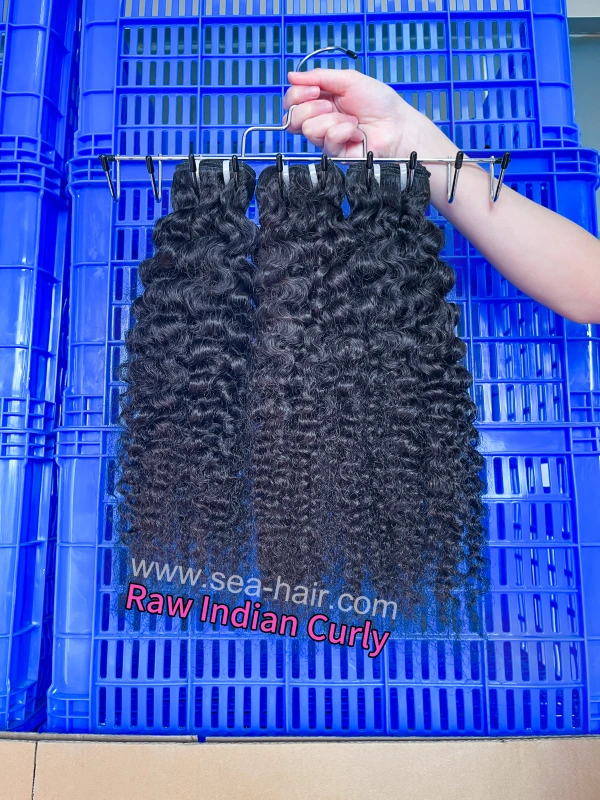 Sea Hair Raw Southeast Asia Indian Curly Hair 1/3/4 Bundles Deal