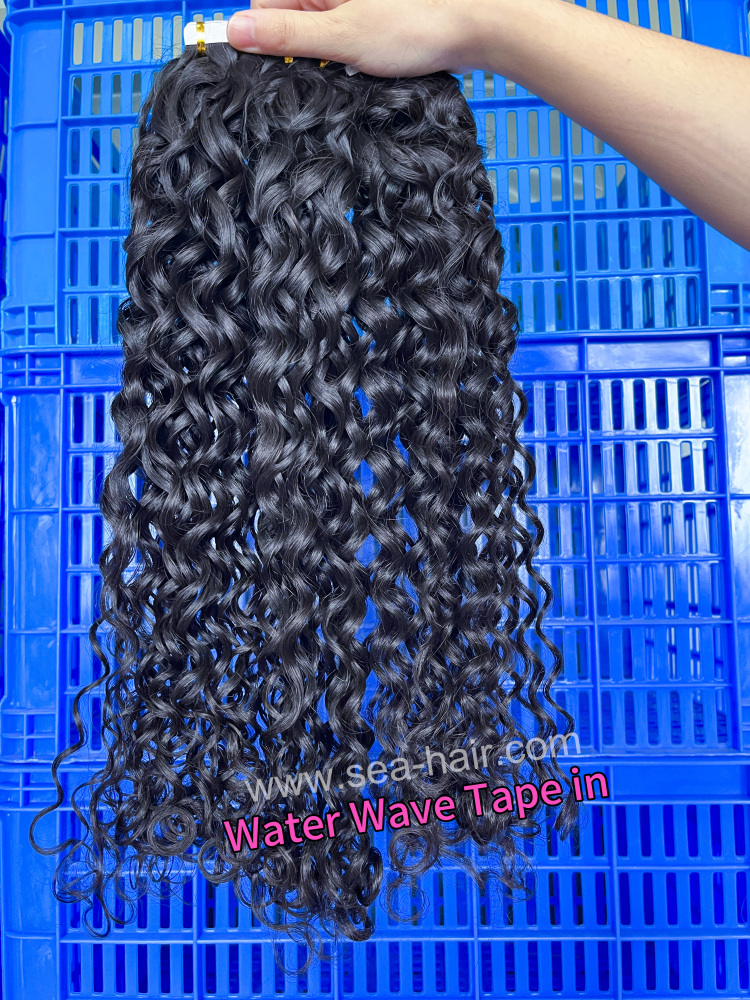 Sea Water Wave Mink Hair Tape In 1/3/4 Packs 20/60/80 Pcs Deal