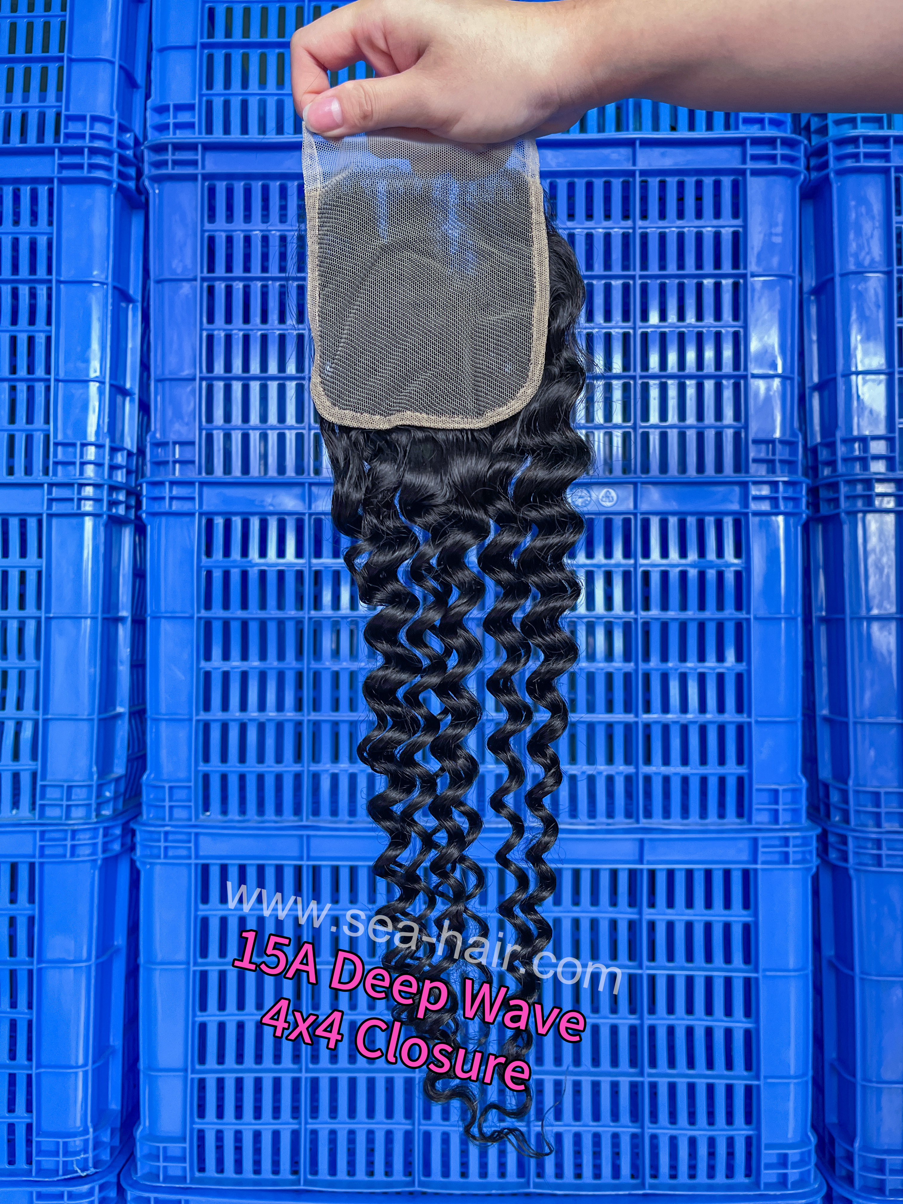 SEA Hair 15A Virgin Hair Deep Wave 4x4/5x5/6x6/13x4/13x6 HD & Transparent Closure/Frontal