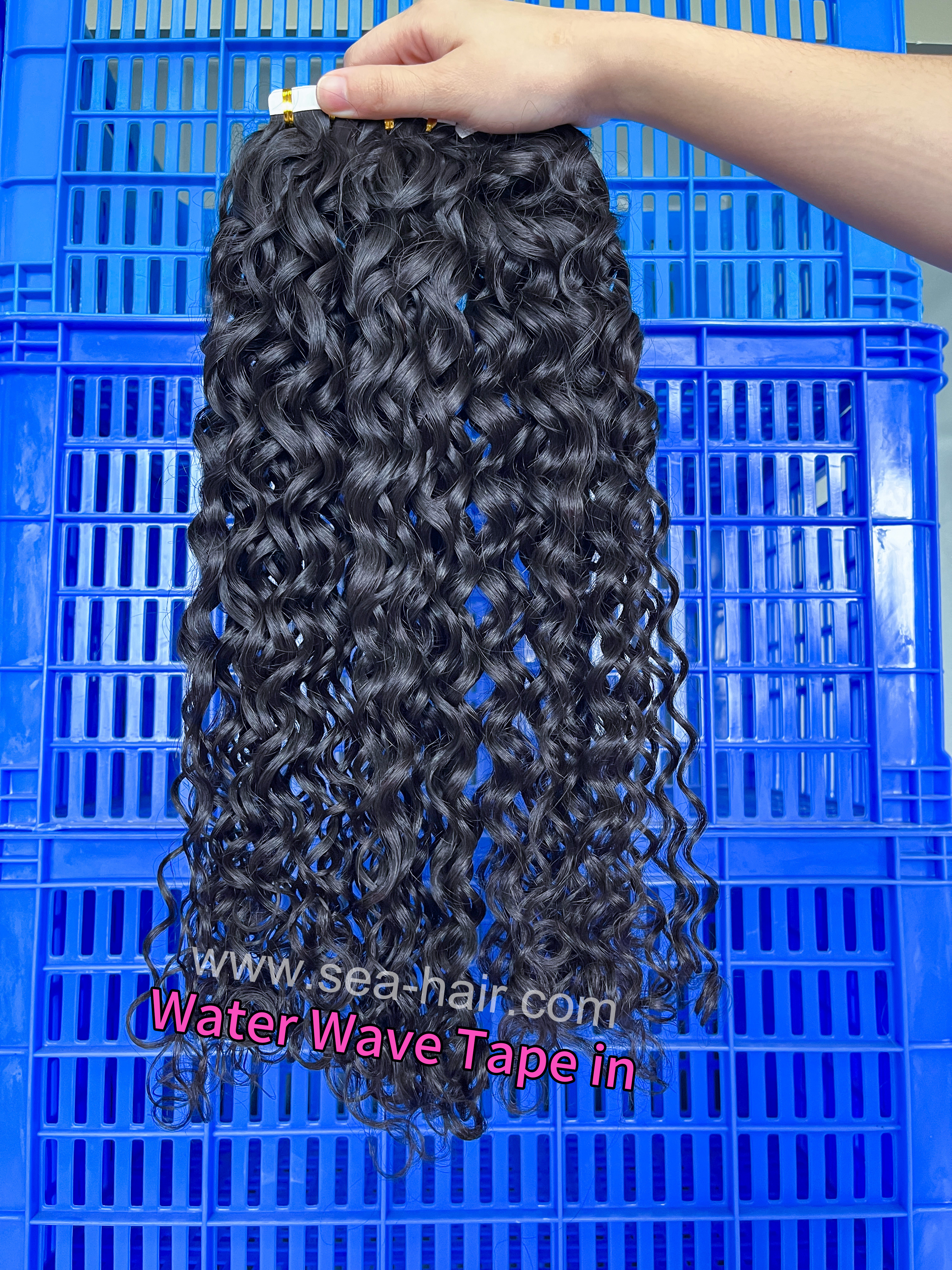 Sea Water Wave Mink Hair Tape In 1/3/4 Packs 20/60/80 Pcs Deal