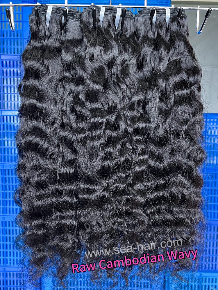 Southeast Asia Hair Cambodian Wavy 1/3/4 Bundles Deal Sea Hair