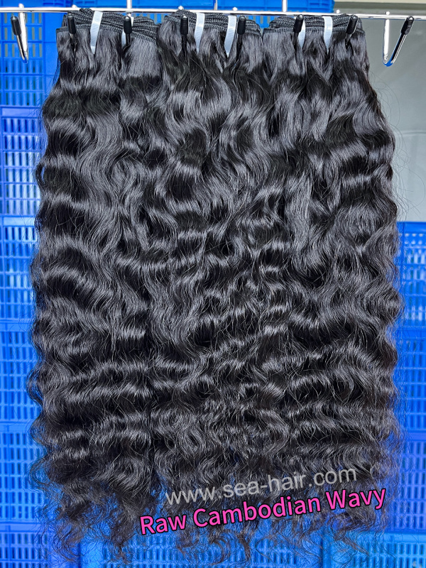 Southeast Asia Hair Cambodian Wavy 1/3/4 Bundles Deal Sea Hair
