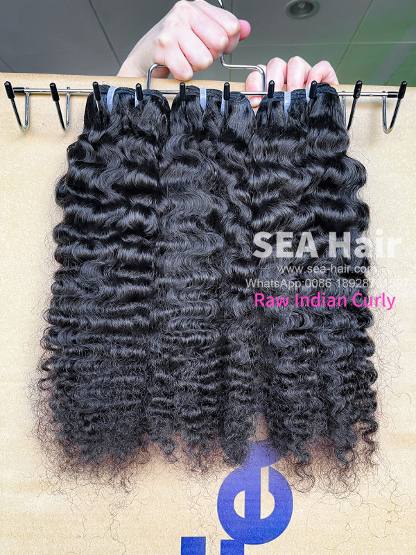 Sea Hair Raw Southeast Asia Indian Curly Hair 1/3/4 Bundles Deal