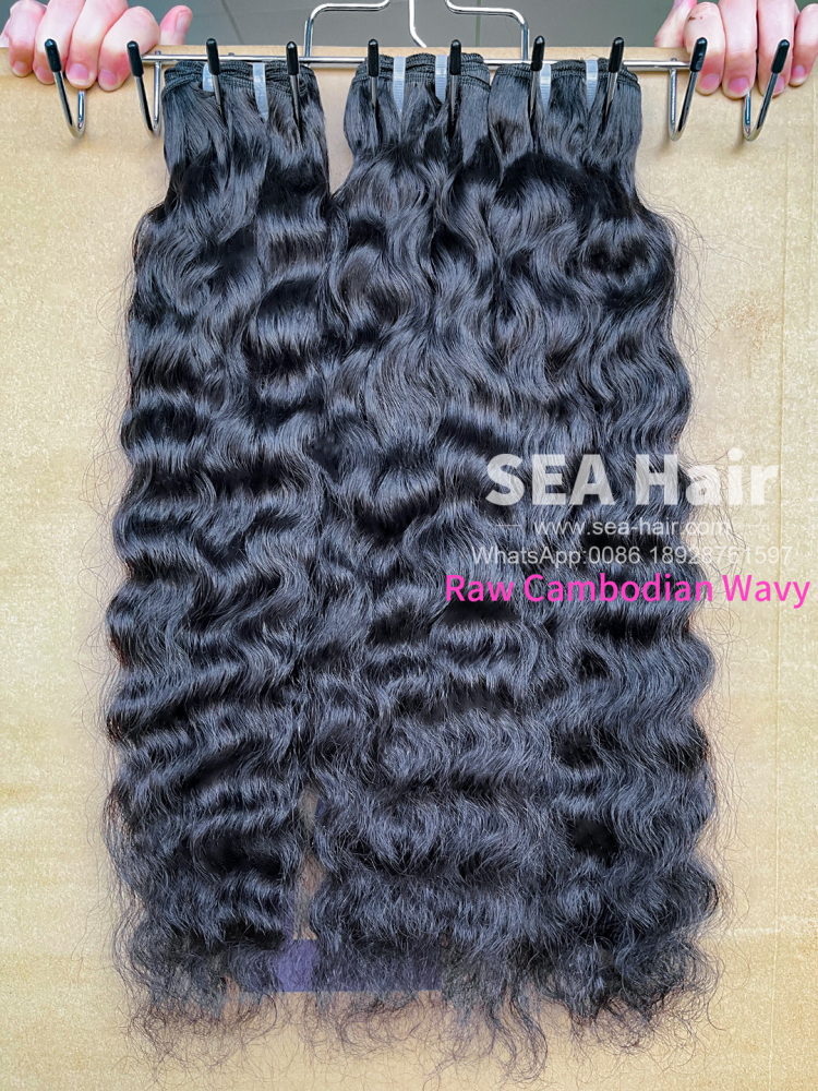 Southeast Asia Hair Cambodian Wavy 1/3/4 Bundles Deal Sea Hair
