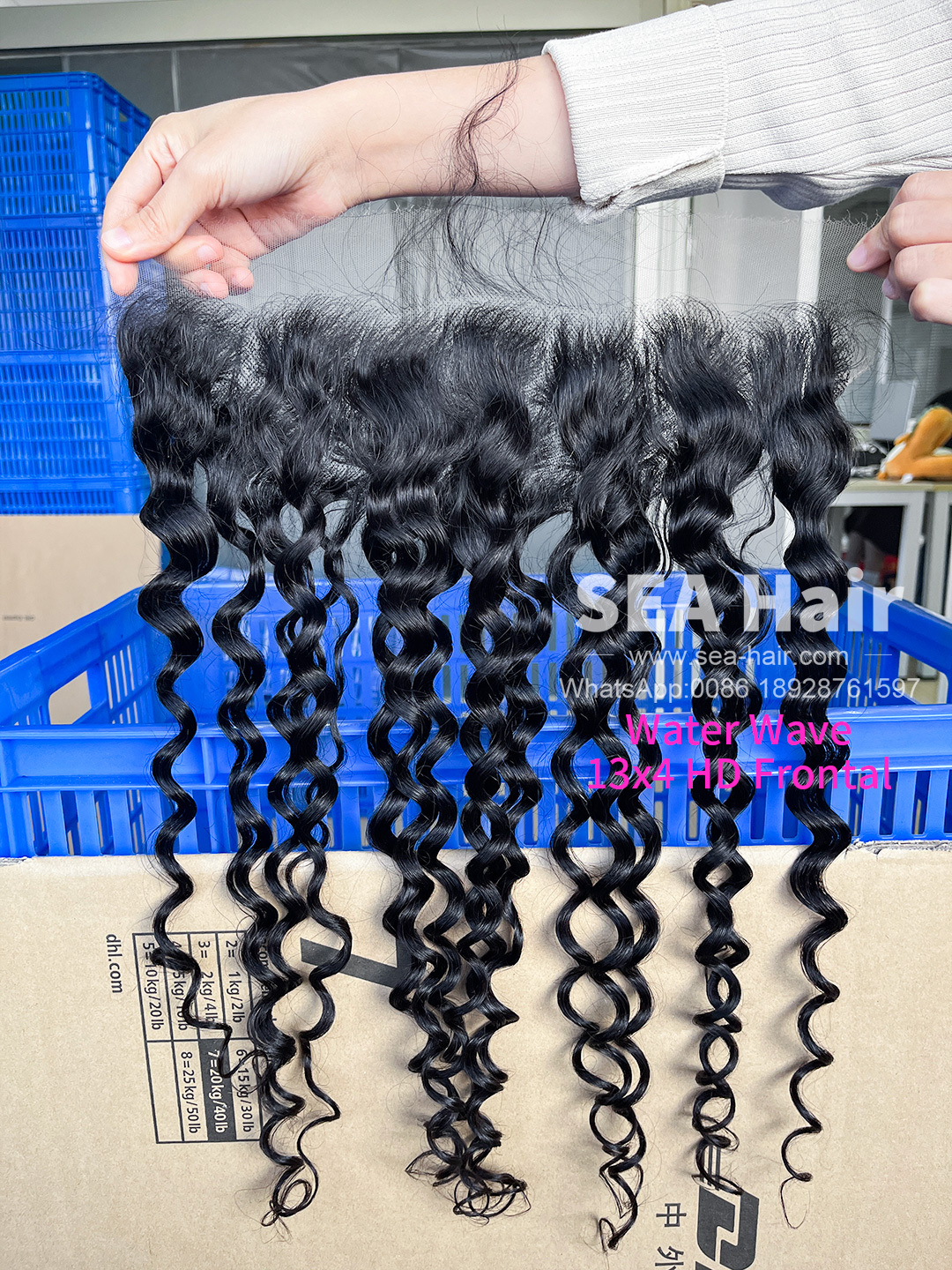 SEA Hair 15A Virgin Hair Water Wave 4x4/5x5/6x6/13x4/13x6 HD & Transparent Closure/Frontal